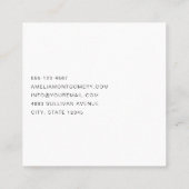 Tandheelkundige Tand Medische grafische Tandheelku Vierkante Visitekaartje (Achterkant)