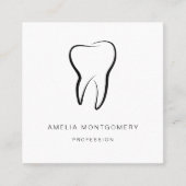 Tandheelkundige Tand Medische grafische Tandheelku Vierkante Visitekaartje (Voorkant)