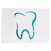 Tandheelkundige tand tandarts medische afbeelding groot cadeauzakje (Achterkant)