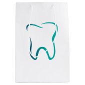 Tandheelkundige tand tandheelkunde medische afbeel medium cadeauzakje (Voorkant)