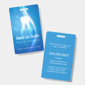 Tandheelkundige / tandarts badge (Voor- en achterkant)