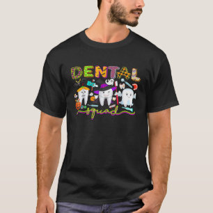 Tandheelkundige tandarts heks Halloween Boos Crew T-shirt