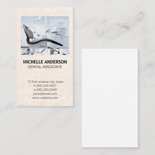 tandheelkundige | Tandarts Kantoor Visitekaartje (Voorkant / Achterkant)
