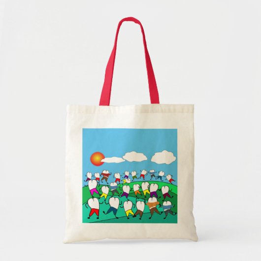 Tandheelkundige Tanden Tote Bag (Voorkant)