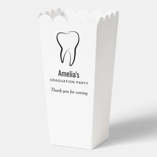 Tandheelkundige tandheelkunde kliniek medisch Afst Bedankdoosjes (Achterkant)