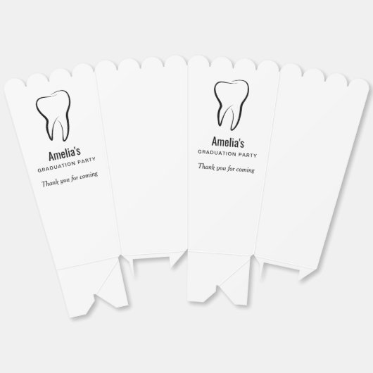 Tandheelkundige tandheelkunde kliniek medisch Afst Bedankdoosjes (Ongevouwen)