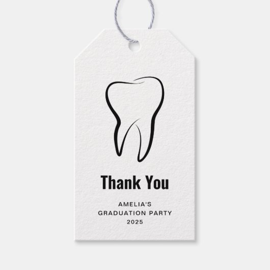 Tandheelkundige tandheelkunde kliniek medisch Afst Cadeaulabel (Voorkant)