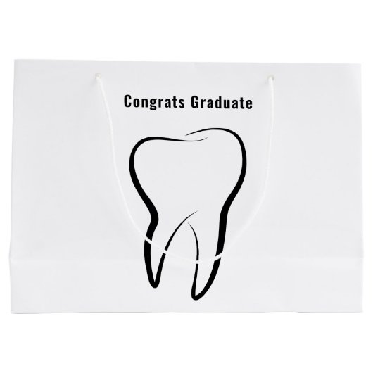 Tandheelkundige tandheelkunde kliniek medisch Afst Groot Cadeauzakje (Achterkant)