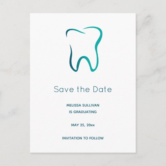 Tandheelkundige tandheelkunde medisch Afbeelding A Aankondigingskaart (Voorkant)