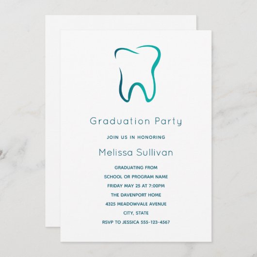 Tandheelkundige tandheelkunde medisch Afbeelding A Kaart (Voorkant / Achterkant)