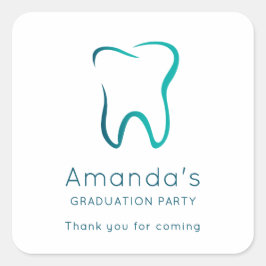 Tandheelkundige tandheelkunde medisch Afbeelding A Vierkante Sticker