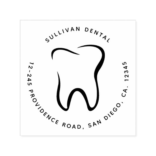 Tandheelkundige tandheelkunde medisch Afbeelding a Zelfinktende Stempel (Design)