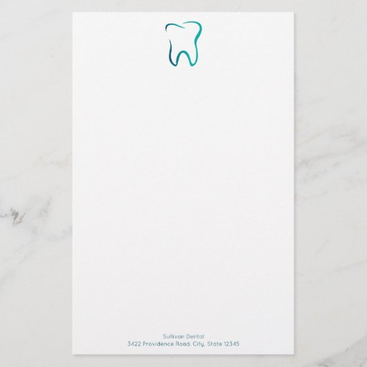 Tandheelkundige tandheelkunde medisch Afbeelding b Briefpapier (Voorkant)