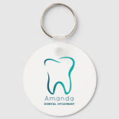 Tandheelkundige Tandheelkunde Medisch Afbeelding B Sleutelhanger (Achterkant)