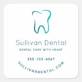 Tandheelkundige tandheelkunde medisch Afbeelding b Vierkante Sticker (Voorkant)