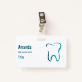 Tandheelkundige tandheelkunde medisch Afbeelding Badge (Voorkant met clip)