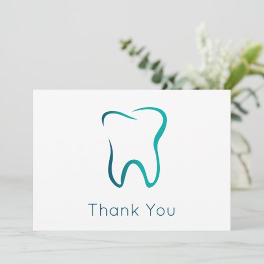 Tandheelkundige tandheelkunde medisch Afbeelding Bedankkaart (Staand voorkant)