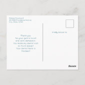 Tandheelkundige tandheelkunde Medisch Afbeelding D Briefkaart (Achterkant)