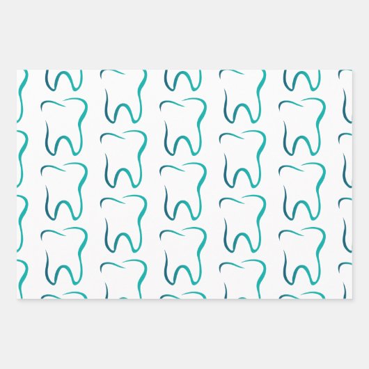 Tandheelkundige tandheelkunde medisch Afbeelding Inpakpapier Vel (Voorkant 3)