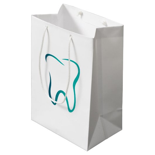 Tandheelkundige tandheelkunde medisch Afbeelding Medium Cadeauzakje (Voorkant Gekanteld)