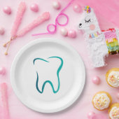 Tandheelkundige tandheelkunde medisch Afbeelding Papieren Bordje (Feest)