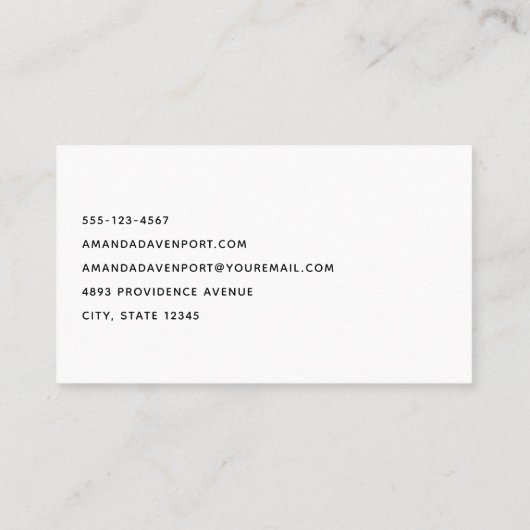 Tandheelkundige tandheelkunde medisch Afbeelding Visitekaartje (Achterkant)