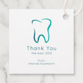 Tandheelkundige tandheelkunde Medisch Dank u Bedankjes Labels (Achterkant)