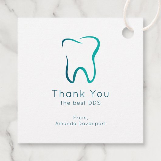 Tandheelkundige tandheelkunde Medisch Dank u Bedankjes Labels (Achterkant)