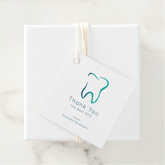 Tandheelkundige tandheelkunde Medisch Dank u Bedankjes Labels (In situ)