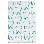 Tandheelkundige tandheelkunde medisch patroon medium cadeauzakje (Voorkant)