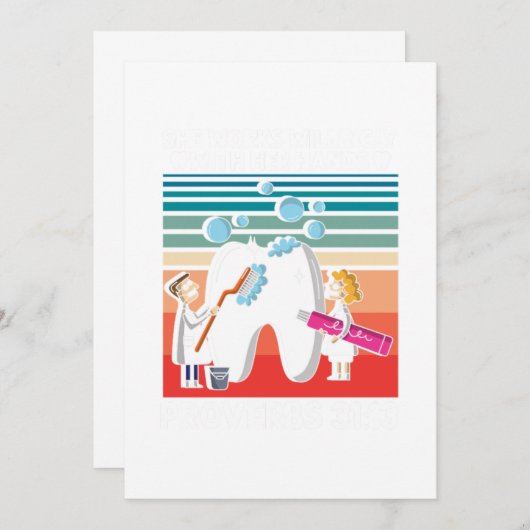 Tandheelkundige tandheelkunde tandheelkundige tand kaart (Voorkant / Achterkant)