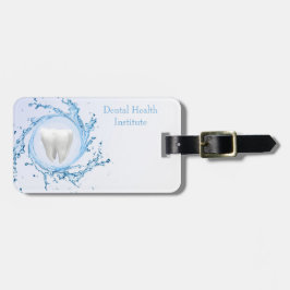 tandheelkundige tandheelkundige deskundige bagagelabel