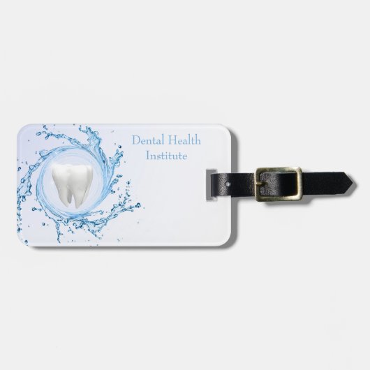 tandheelkundige tandheelkundige deskundige bagagelabel (Voorkant horizontaal)