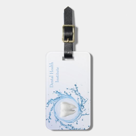 tandheelkundige tandheelkundige deskundige bagagelabel (Voorkant verticaal)