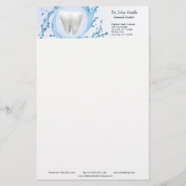 tandheelkundige tandheelkundige deskundige briefpapier