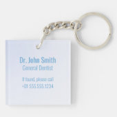 tandheelkundige tandheelkundige deskundige sleutelhanger (Achterkant)