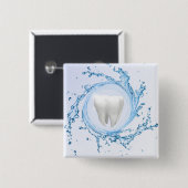 tandheelkundige tandheelkundige deskundige vierkante button 5,1 cm (Voorkant /achterkant)