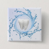 tandheelkundige tandheelkundige deskundige vierkante button 5,1 cm (Voorkant)