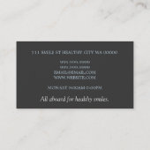 Tandheelkundige tandheelkundige Doctor Smile Busin Visitekaartje (Achterkant)