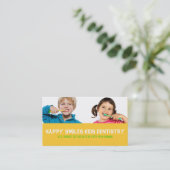 Tandheelkundige tandheelkundige Doctor Smile Busin Visitekaartje (Staand voorkant)