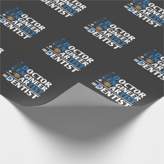 Tandheelkundige tandheelkundige ingenieur Artist D Cadeaupapier (Hoek)