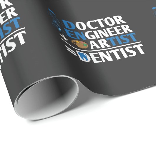 Tandheelkundige tandheelkundige ingenieur Artist D Cadeaupapier (Rol Hoek)