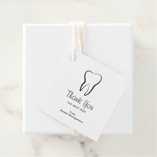 Tandheelkundige tandheelkundige kliniek mondhygiën bedankjes labels (In situ)