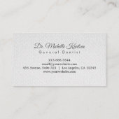 Tandheelkundige tandheelkundige professionele tand visitekaartje (Achterkant)