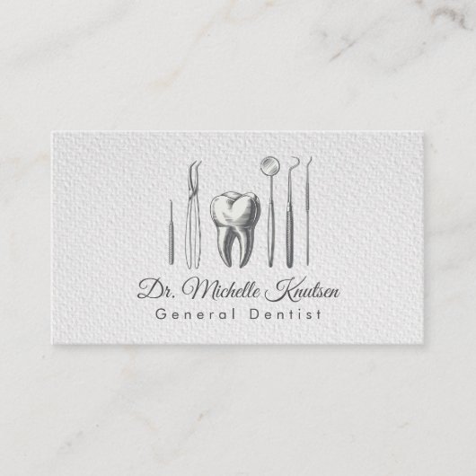 Tandheelkundige tandheelkundige professionele tand visitekaartje (Voorkant)