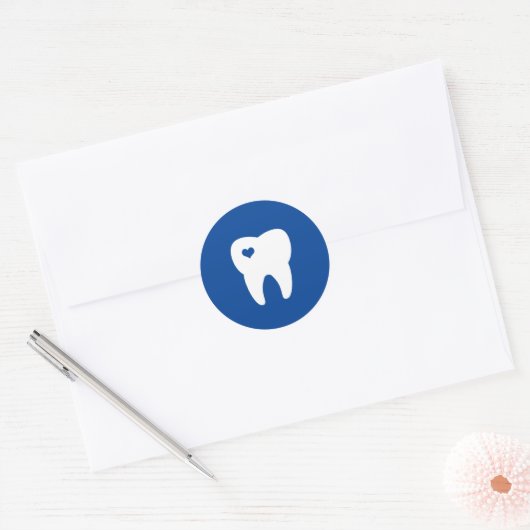 tandheelkundige tandheelkundige tandarts ronde sticker (Envelop)