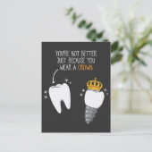 tandheelkundige tandheelkundige tandarts tandheelk briefkaart (Staand voorkant)