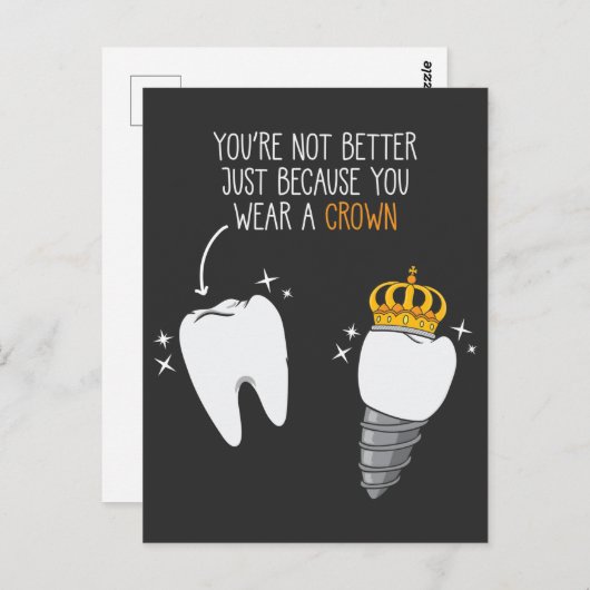 tandheelkundige tandheelkundige tandarts tandheelk briefkaart (Voorkant / Achterkant)