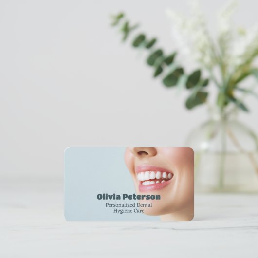 tandheelkundige tandheelkundige tandarts visitekaartje (Staand voorkant)