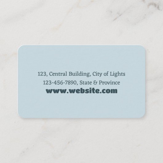 tandheelkundige tandheelkundige tandarts visitekaartje (Achterkant)